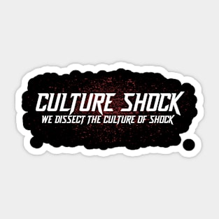 Culture Shock Logo Black Sticker